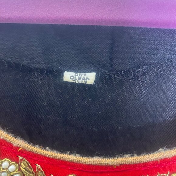 Anarkali Dress S/M Gold Embroidery Beaded‎ Party Gown Indian Cosplay Dance - Picture 2 of 16